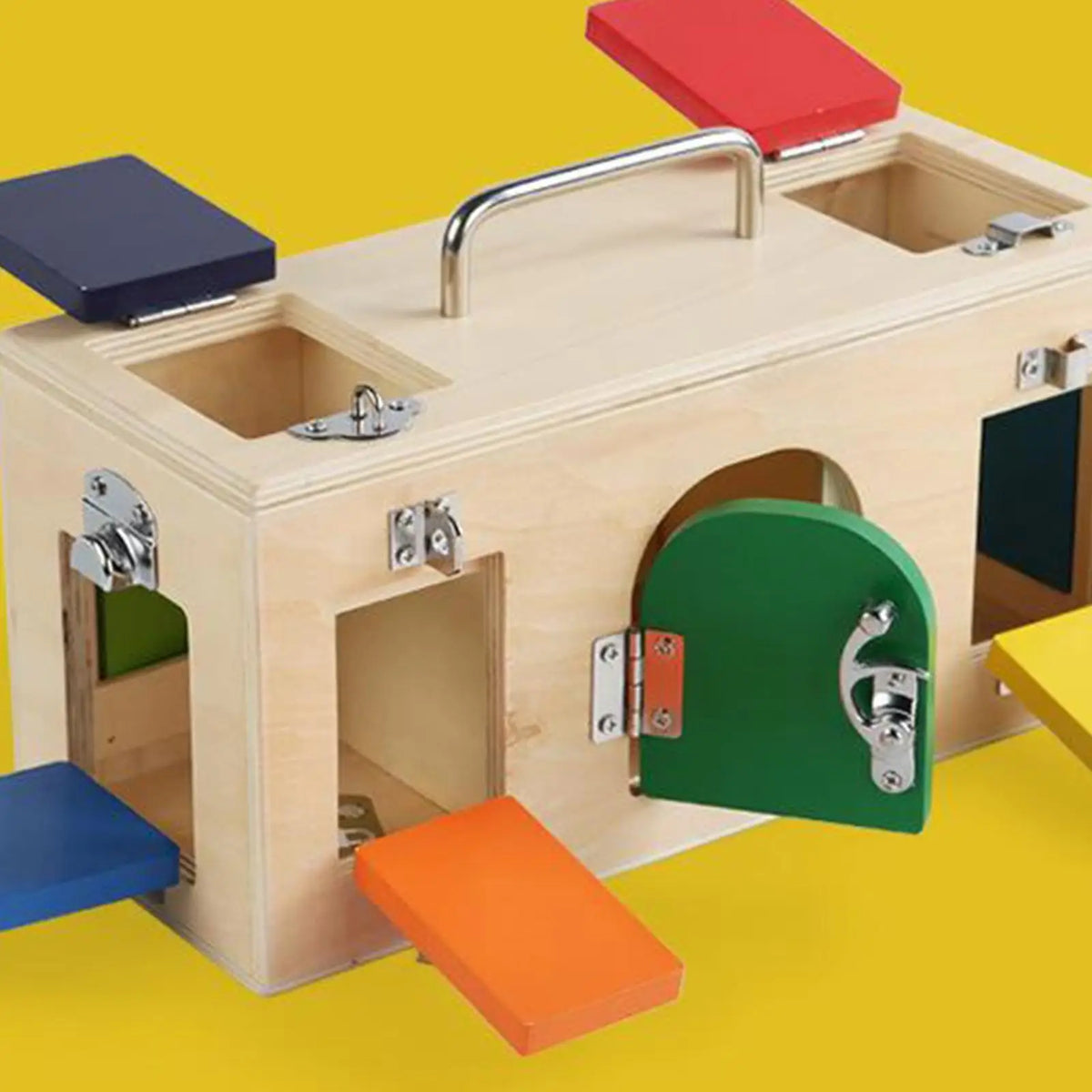Montessori Wooden Lock & Latch Box