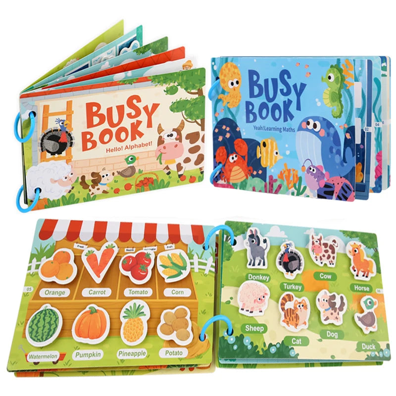 Montessori Reusable Scene Sticker Book