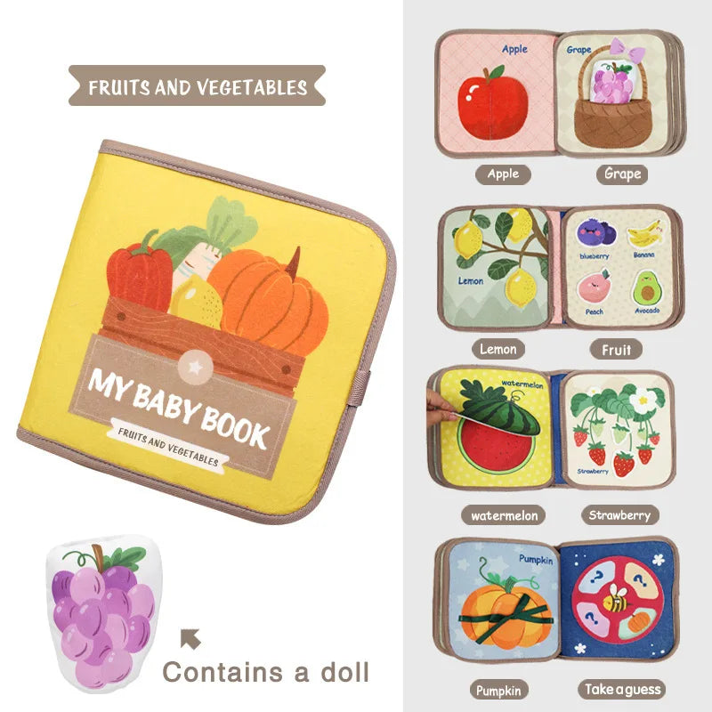 Montessori Animal Fabric Busy Book