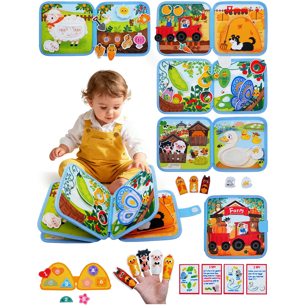Montessori Giraffe Quiet Busy Book