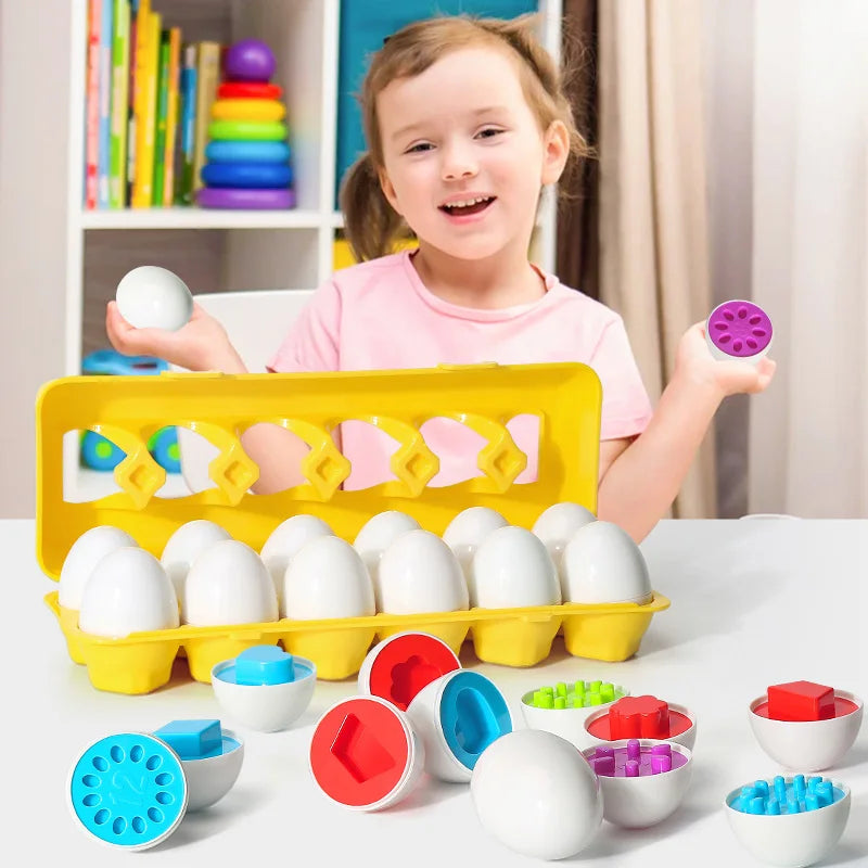 Montessori Shape-Match Eggs