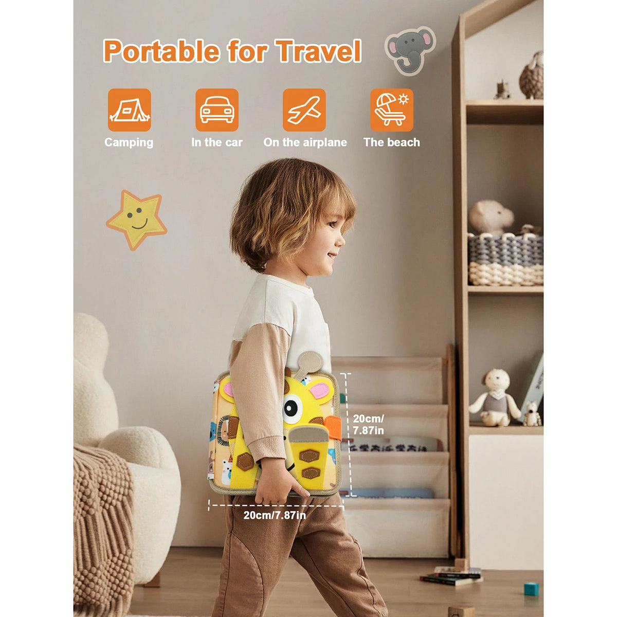 Montessori Giraffe Quiet Busy Book