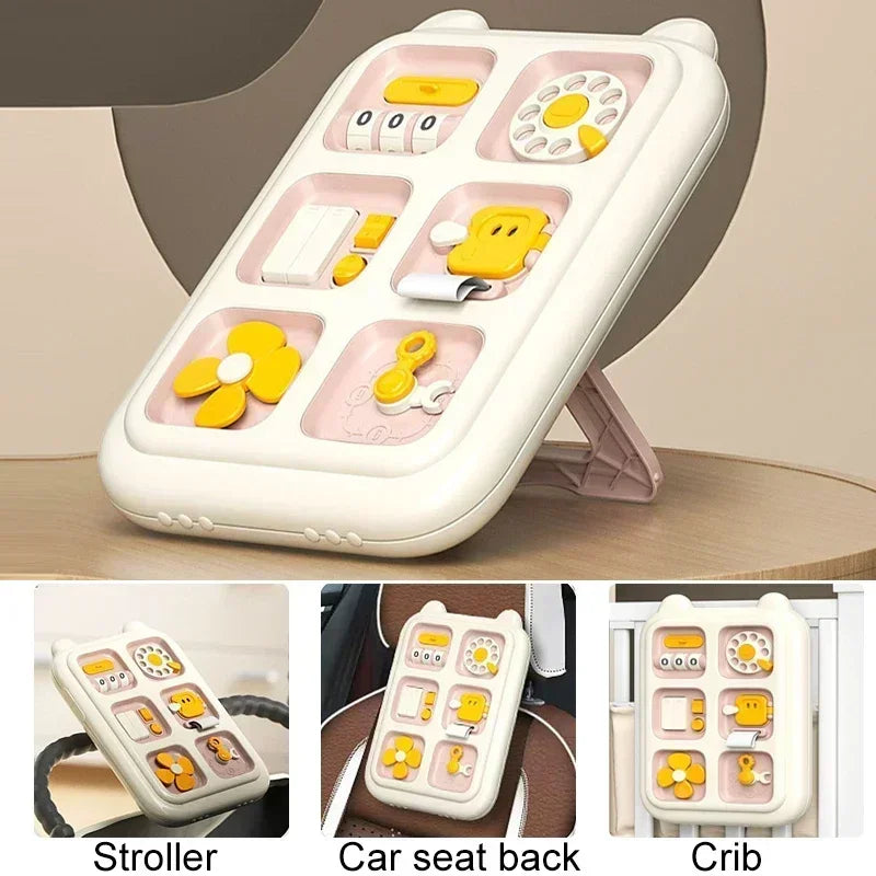 Montessori 6-in-1 Sensory Busy Board