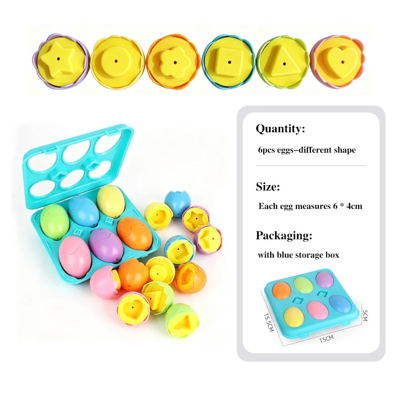 Montessori Shape-Match Eggs