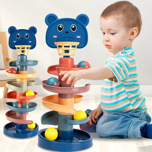 Montessori Rolling Ball & Stacking Set