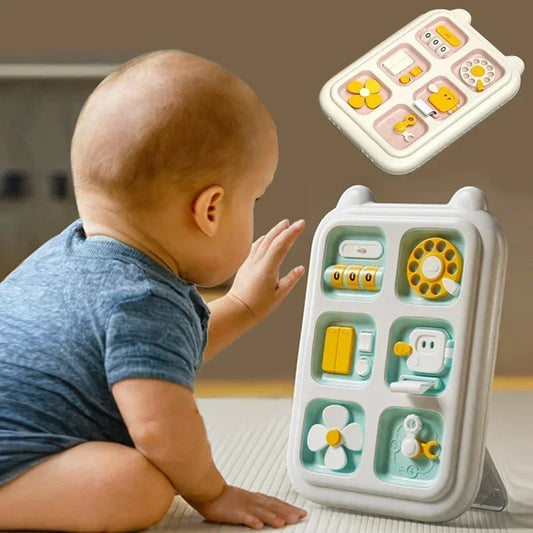 Montessori 6-in-1 Sensory Busy Board