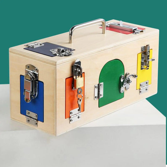 Montessori Wooden Lock & Latch Box