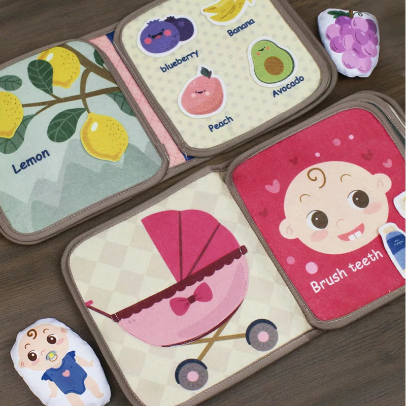 Montessori Animal Fabric Busy Book