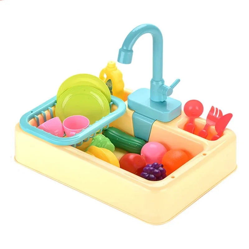Kitchen Play Sink with Running Water