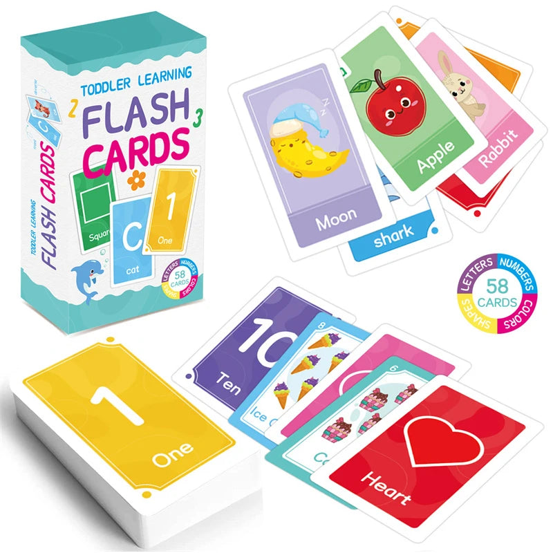 Montessori First Words & Numbers Flashcards