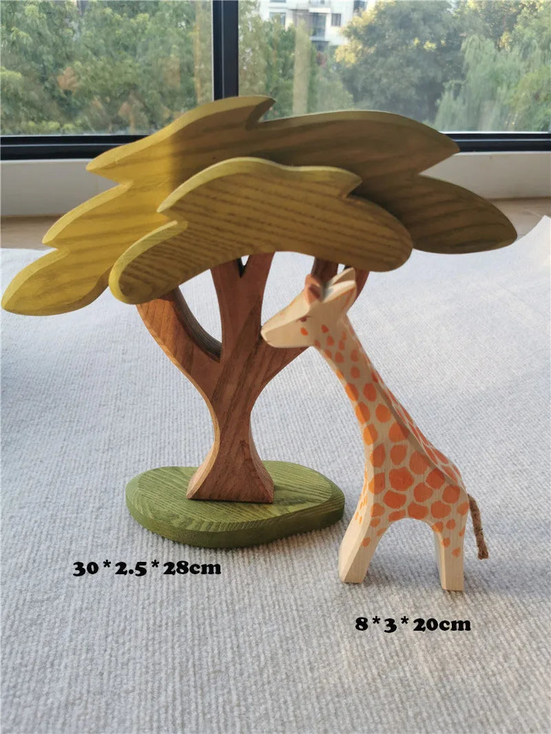 Wooden Animal Stacking Blocks