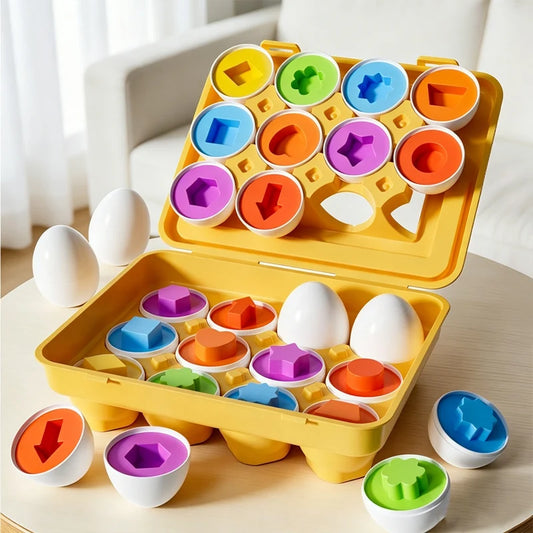 Montessori Shape-Match Eggs