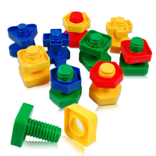 Screw & Nut Building Blocks Set