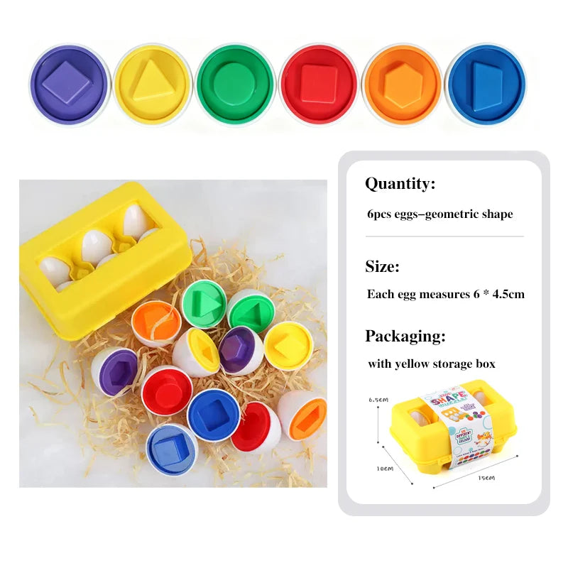 Montessori Shape-Match Eggs