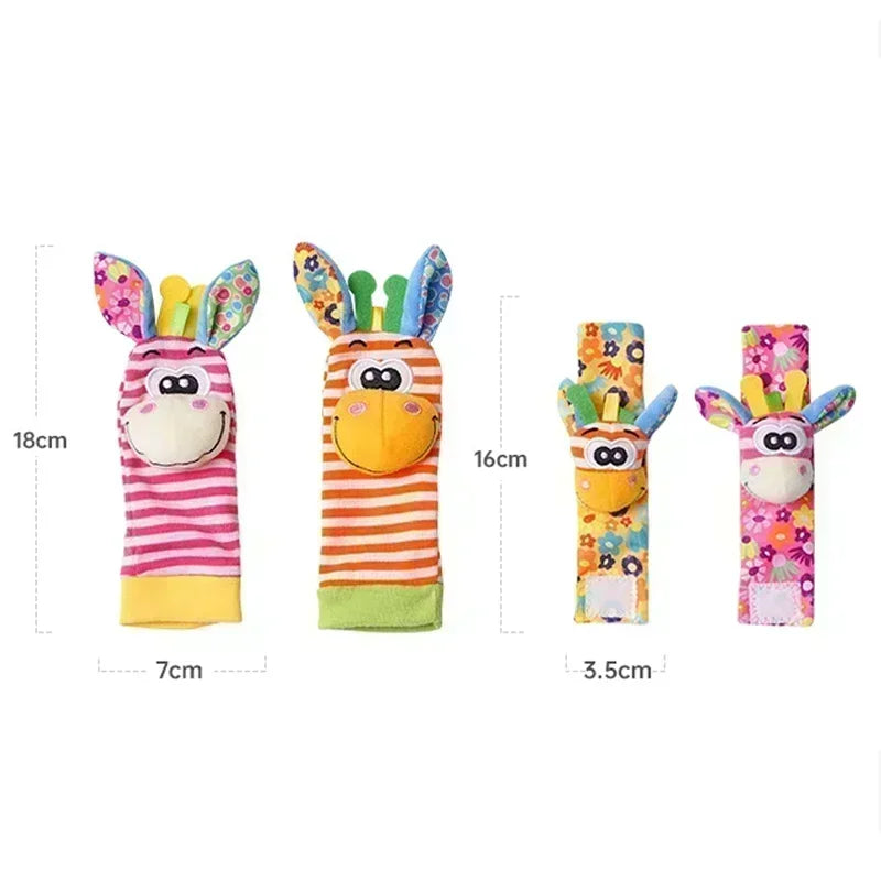 Baby Rattle Socks & Wrist Set
