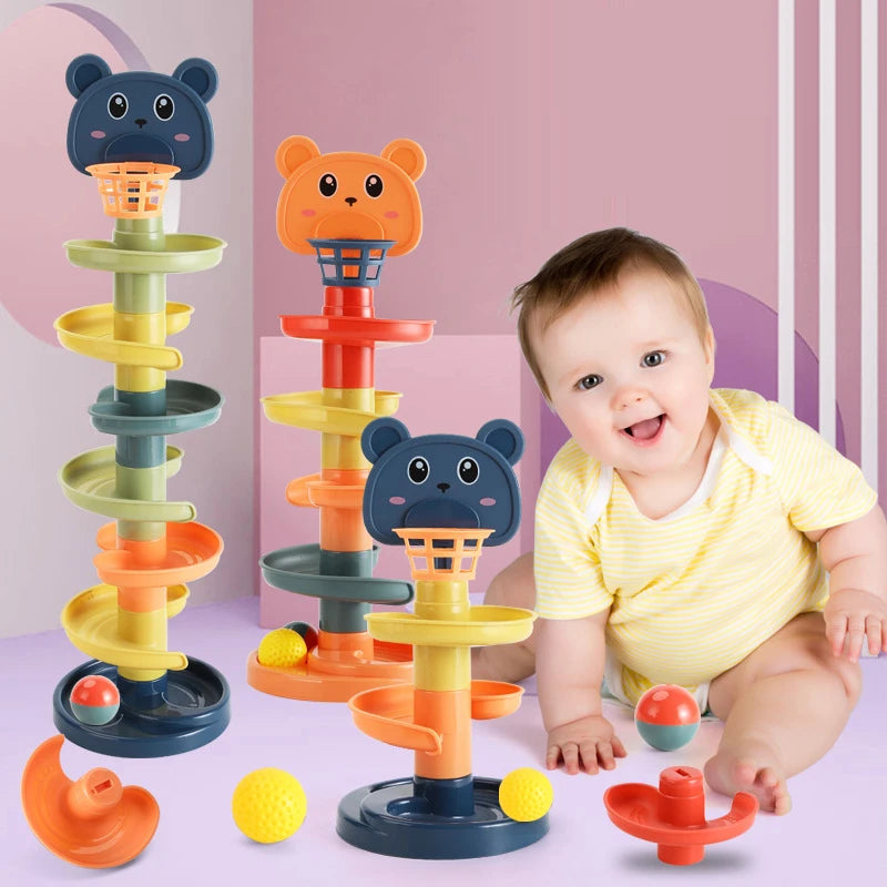 Montessori Rolling Ball & Stacking Set