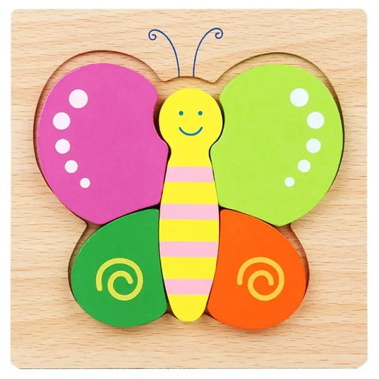 Montessori Wooden Butterfly Puzzle