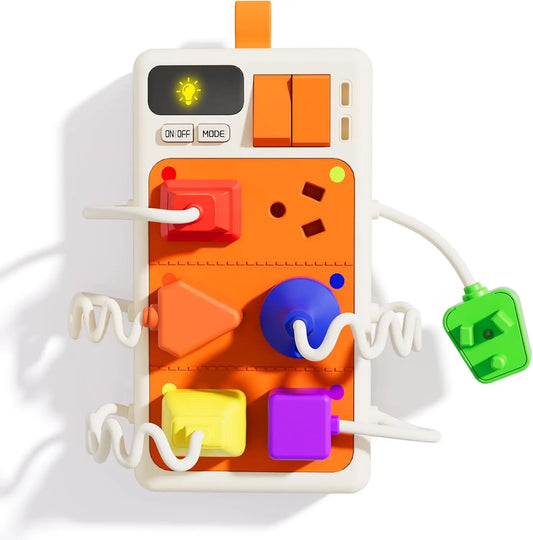 Montessori Sensory Busy Board: Lights & Sounds