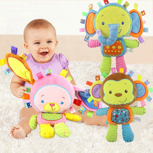 Elephant Plush Rattle Comforter