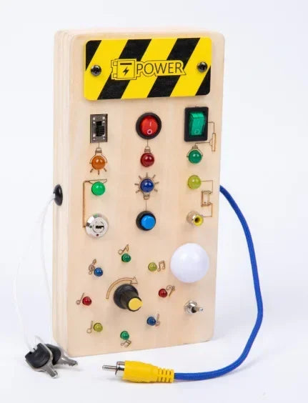 Montessori Wooden Light Switch Busy Board