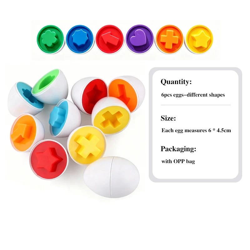 Montessori Shape-Match Eggs
