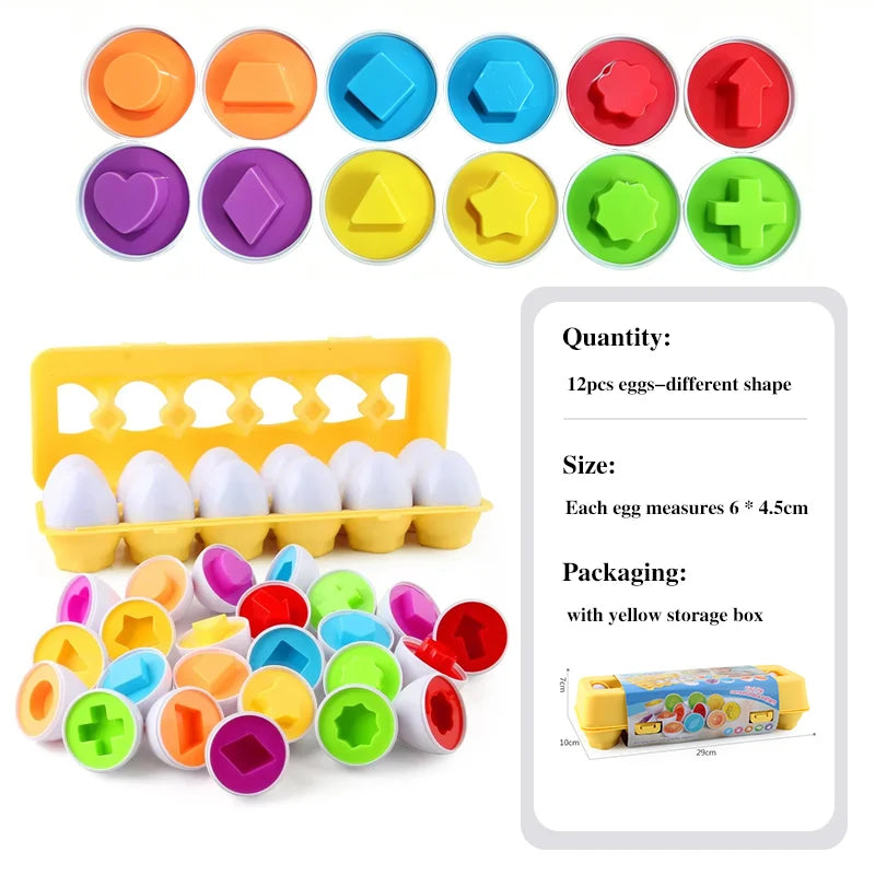 Montessori Shape-Match Eggs