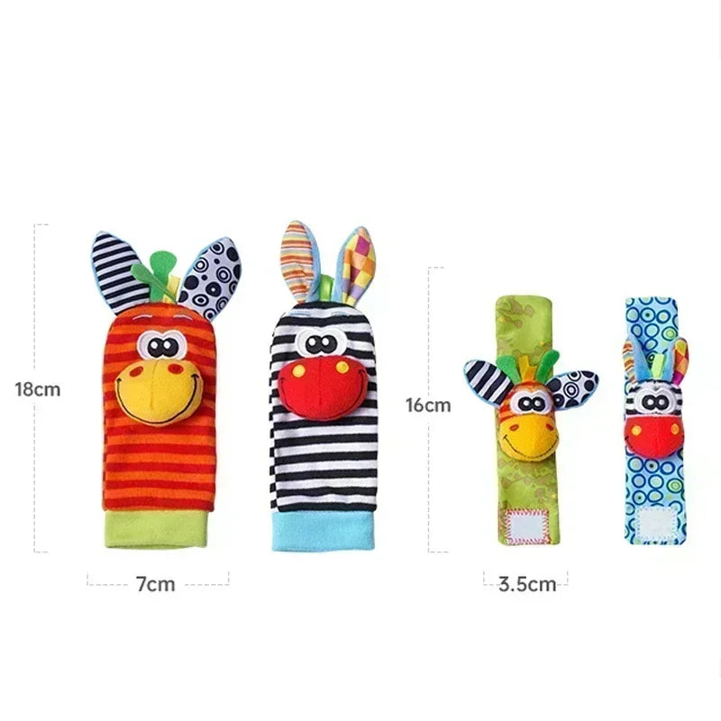 Baby Rattle Socks & Wrist Set