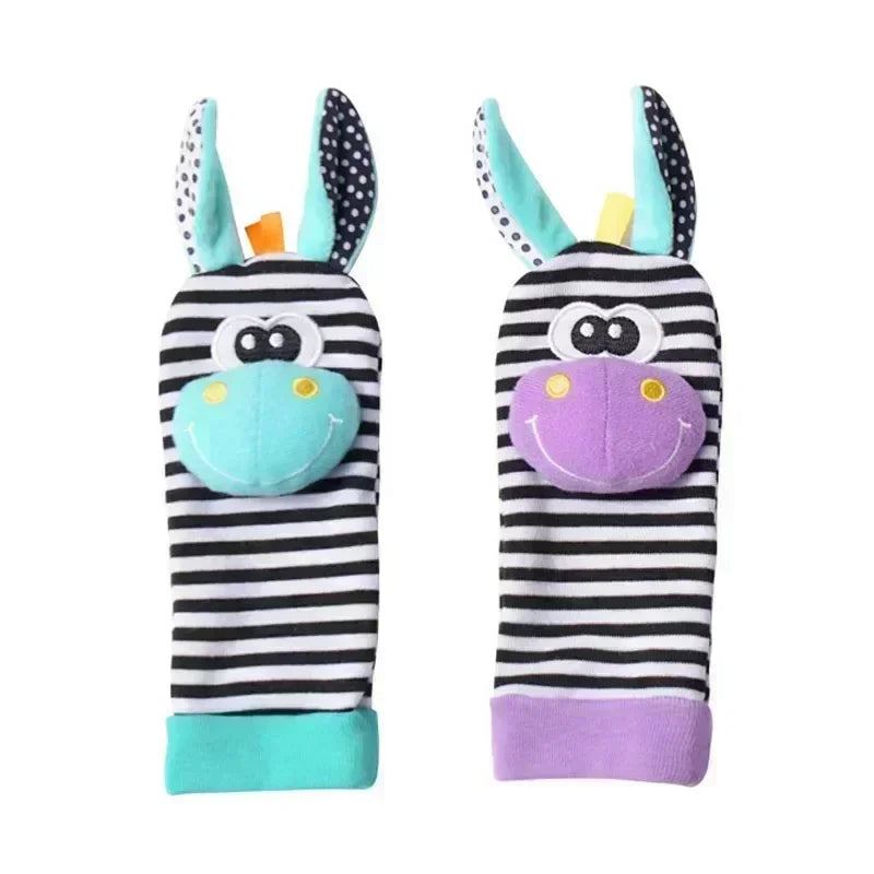 Baby Rattle Socks & Wrist Set