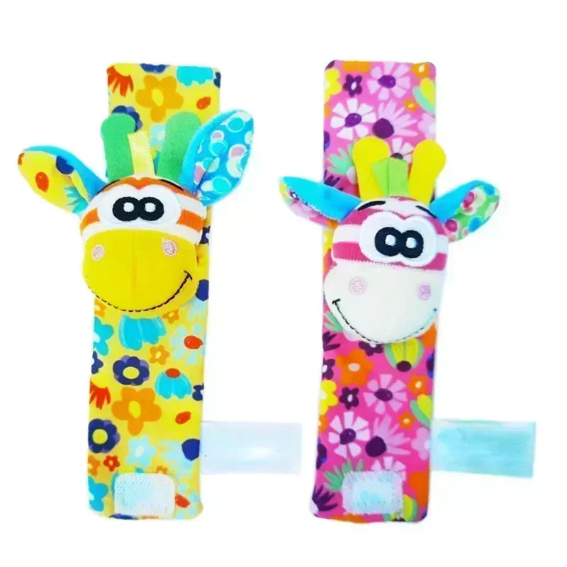 Baby Rattle Socks & Wrist Set