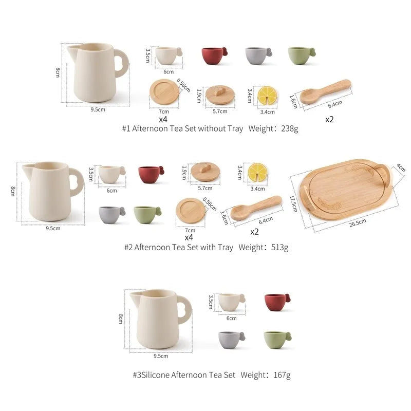 Wooden Afternoon Tea Play Set