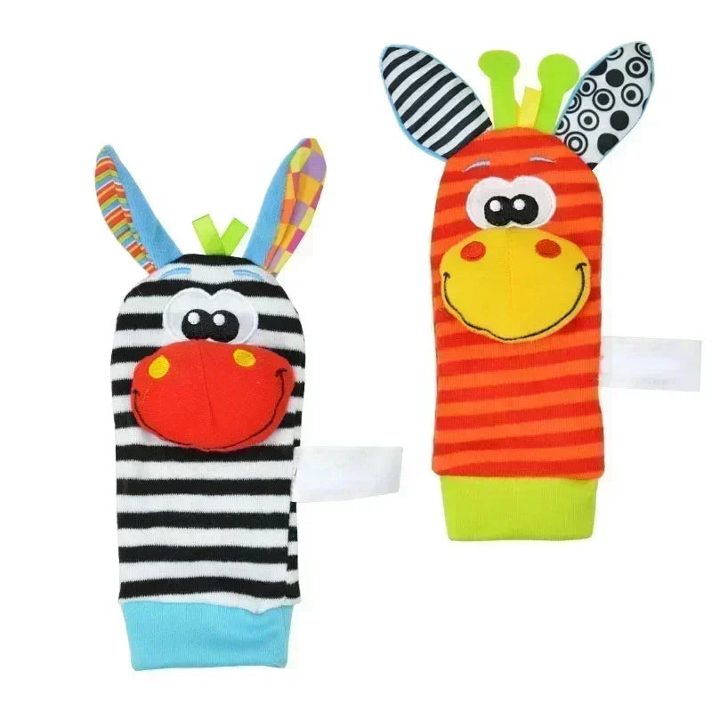 Baby Rattle Socks & Wrist Set