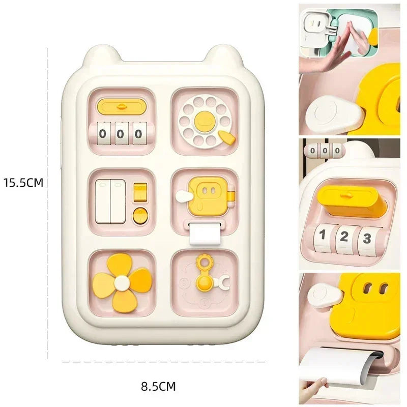 Montessori 6-in-1 Sensory Busy Board